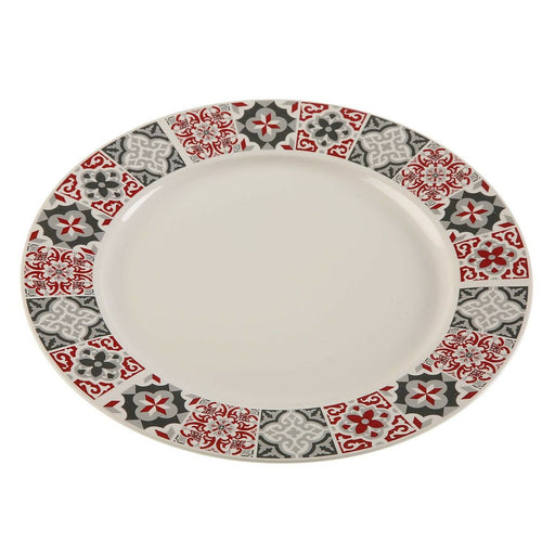 Flat plate Versa Maroon Porcelain