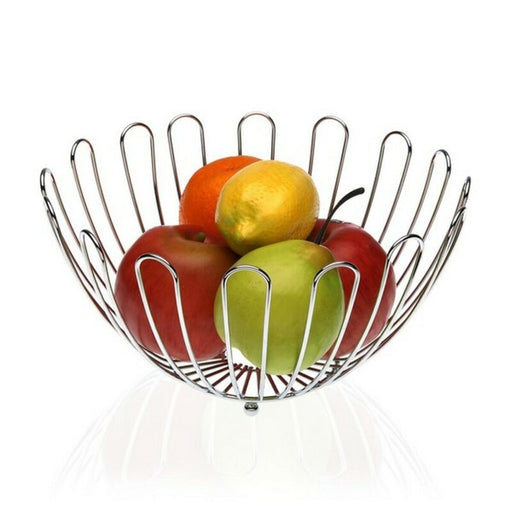 Fruit Bowl Versa VS-10030285 Metal Steel 26 x 14 x 26 cm