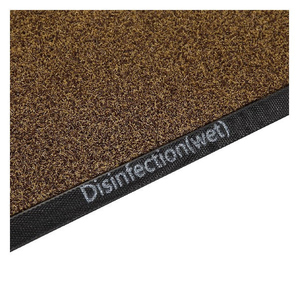 Doormat Disinfectant Brown Polyester (61 x 0,8 x 91 cm)