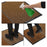 Doormat Disinfectant Brown Polyester (61 x 0,8 x 91 cm)