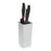 Knife Holder Versa White Knife polypropylene ABS Plastic 10 x 21,8 x 10 cm