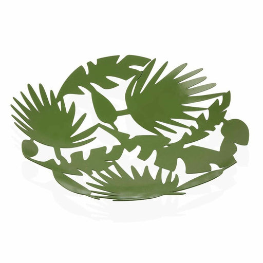 Fruit Bowl Versa Roxanne Green Metal Steel (29 x 4,5 x 29 cm)