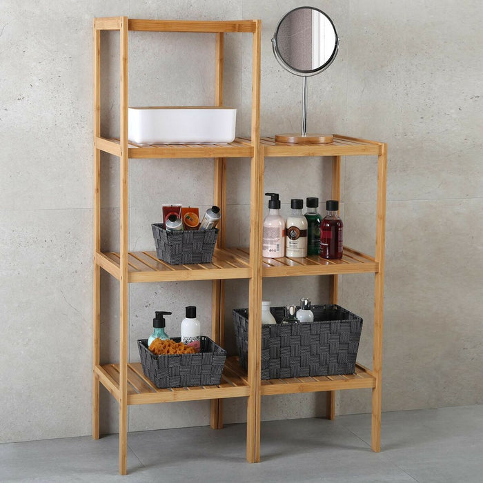 Bathroom Shelves Versa Bamboo (33 x 80 x 34 cm)