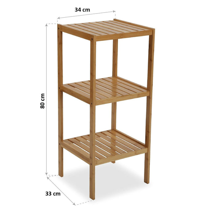 Bathroom Shelves Versa Bamboo (33 x 80 x 34 cm)