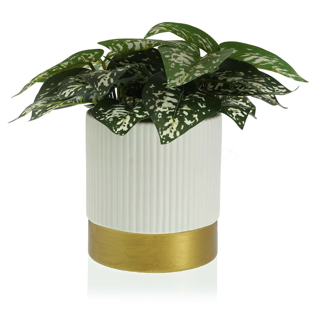 Plant pot White Ceramic (16 x 17 x 16	 cm)