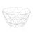 Fruit Bowl Versa White Steel Iron (27 x 13 x 27 cm)