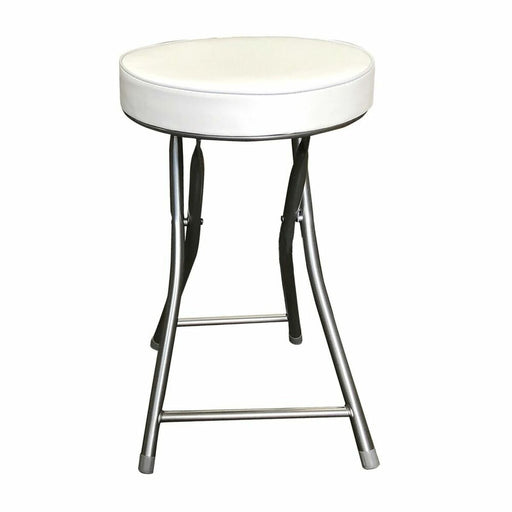 Folding Stool Versa White Polyskin (30 x 50 x 30 cm)