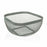 Fruit Bowl Versa Grey Metal Steel (26,5 x 12,5 x 26,5 cm)