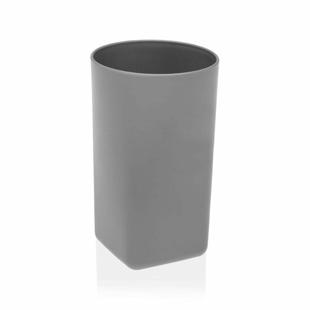 Toothbrush Holder Versa Kenai Grey polypropylene (7,2 x 11,9 x 7,2 cm)