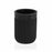 Toothbrush Holder Versa STRIA Black Resin (7,3 x 10,3 x 7,3 cm)