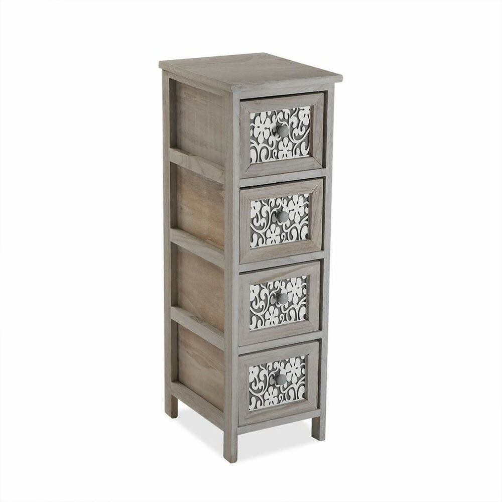 Chest of drawers Versa Grey Wood (32 x 81 x 26 cm)