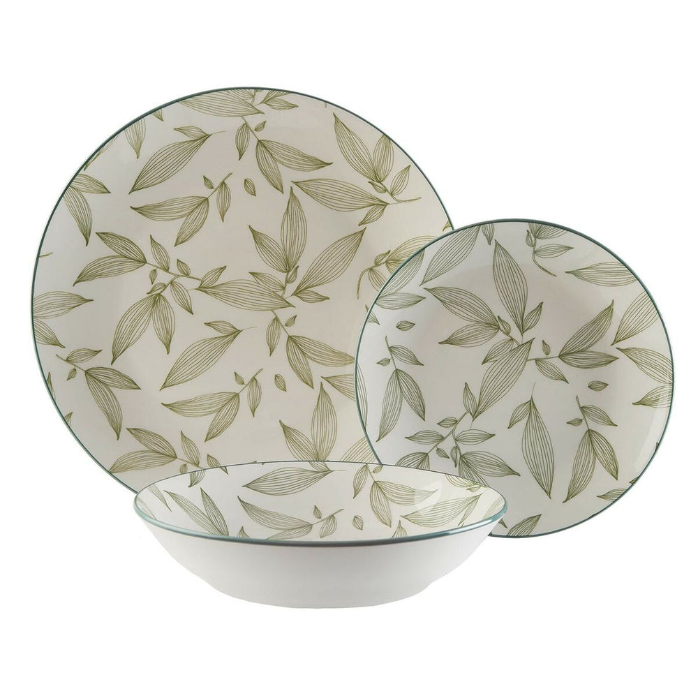 Dinnerware Set Versa Olive Porcelain