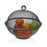 Fruit Bowl Versa Grey With lid Metal Steel 28 x 28 x 28 cm