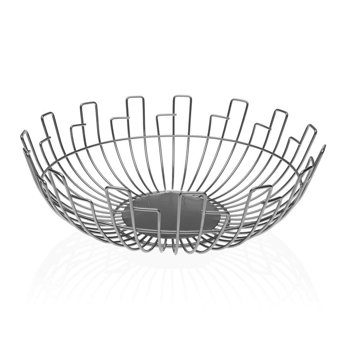 Fruit Bowl Versa Silver Steel (30 x 10 x 30	 cm)