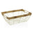 Fruit Bowl Versa Beige Metal Steel (12 x 33,5 x 23,5 cm)