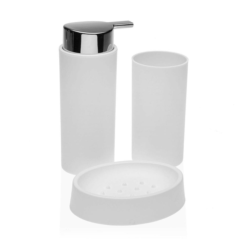 Bath Set Versa White polypropylene (6,5 x 16 x 6,5 cm)