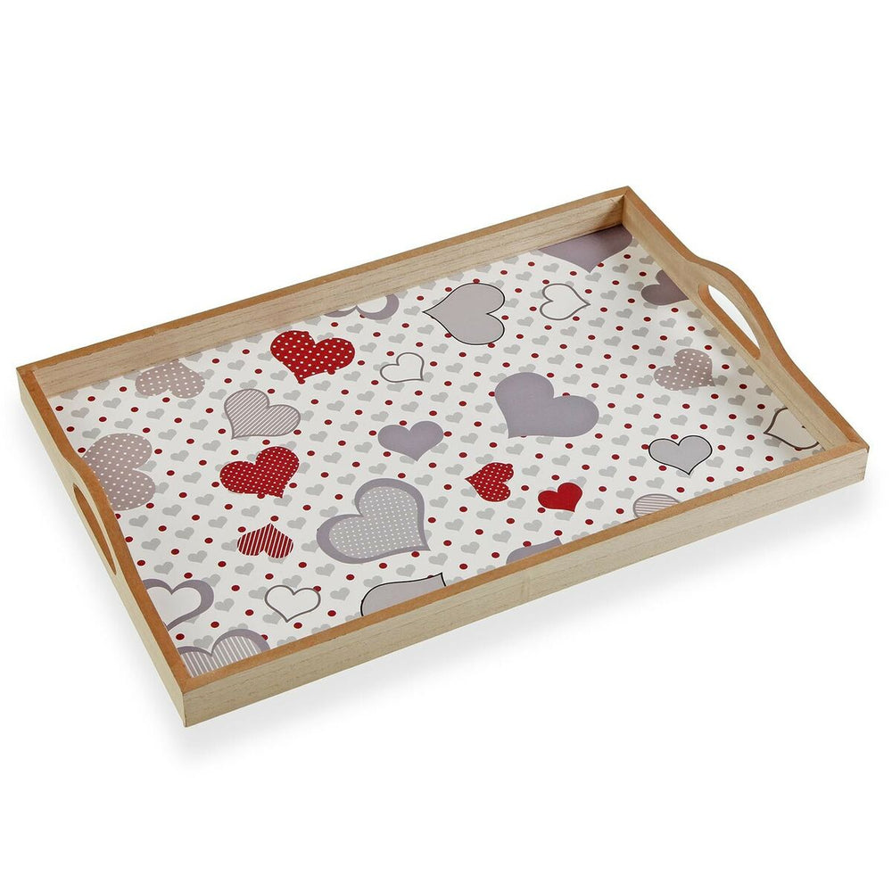 Tray Versa Hearts MDF Wood (30 x 5 x 45 cm)