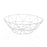 Fruit Bowl Versa Arco White Steel (27 x 8 x 27 cm)