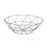 Fruit Bowl Versa Arco Grey Steel (27 x 8 x 27 cm)