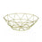 Fruit Bowl Versa Arco Golden Steel (27 x 8 x 27 cm)