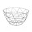 Fruit Bowl Versa Arco Grey Steel (25 x 13,5 x 25 cm)