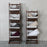 Bathroom Shelves Versa Dark brown 3 Baskets Brown Multicolour Cotton Wood Rattan 35 x 102 x 35 cm