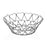 Fruit Bowl Versa Hearts Metal Steel (26 x 10 x 26 cm)