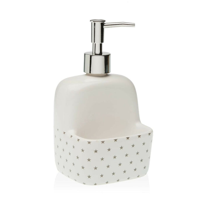 Soap Dispenser Versa Stars Ceramic 9,4 x 17,8 x 10,5 cm