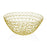 Fruit Bowl Versa Eris Mustard Metal Steel (28 x 12 x 28 cm)