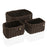 Basket set Versa Brown Paper 19 x 12 x 26 cm