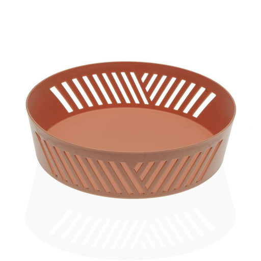 Fruit Bowl Versa Terracotta polypropylene (24,5 x 6,5 x 24,5 cm)