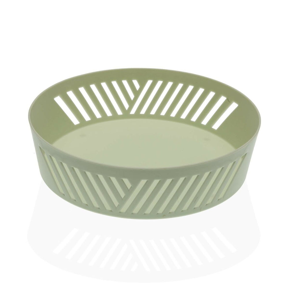 Fruit Bowl Versa Green polypropylene (24,5 x 6,5 x 24,5 cm)