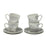 Piece Coffee Cup Set Versa Shelly Porcelain (4 Pieces)