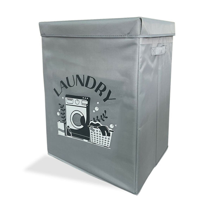 Laundry basket Versa Grey Foldable 30 x 51 x 40 cm