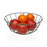 Fruit Bowl Versa Grey 28 x 12 x 28 cm Wood Rubber wood Steel Iron