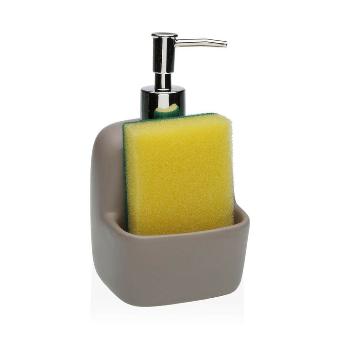 Soap Dispenser Versa Grey Ceramic