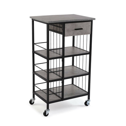 Kitchen Trolley Versa Grey MDF Wood 37 x 89,5 x 50 cm