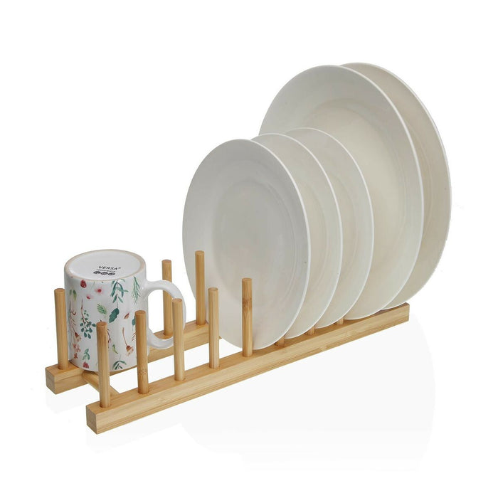 Plate Rack Versa Bamboo 10,3 x 10,2 x 39 cm