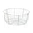 Fruit Bowl Versa White Metal Ceramic Steel 26 x 11 x 26 cm