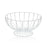 Fruit Bowl Versa White Metal Ceramic Steel 26,5 x 13,5 x 26,5 cm