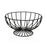 Fruit Bowl Versa Black Metal Ceramic Steel 26 x 11 x 26 cm