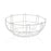 Fruit Bowl Versa White Metal Ceramic Steel 26 x 11 x 26 cm