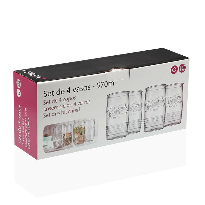 Set of glasses Versa 570 ml Crystal