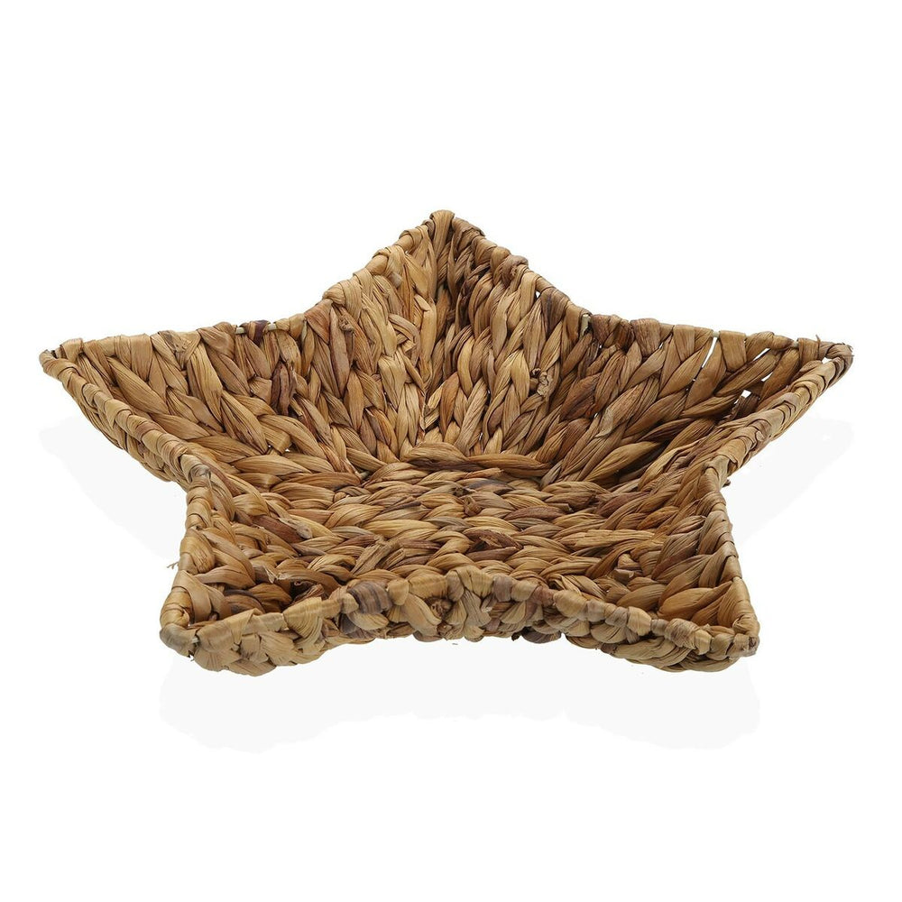 Multi-purpose basket Versa Star Water hyacinth 38 x 8 x 38 cm