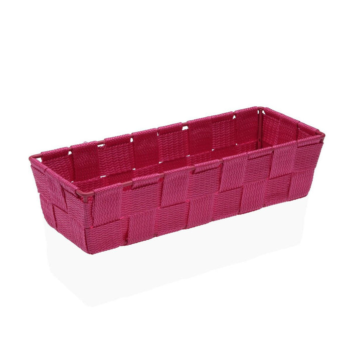 Basket Versa Lover Fuchsia Textile 10 x 6 x 25 cm