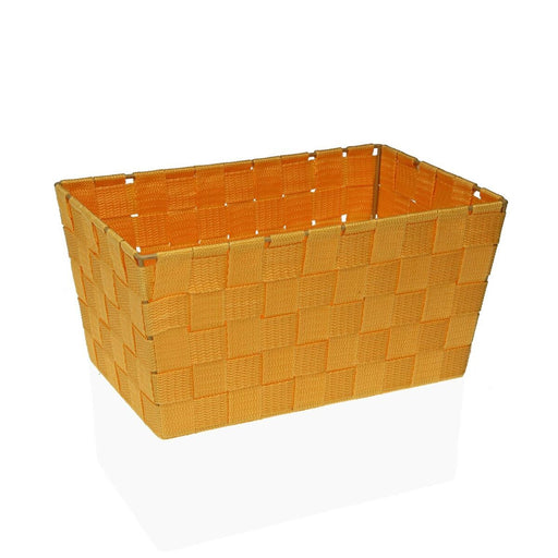 Basket Versa Flandes Yellow Textile 20 x 15 x 30 cm