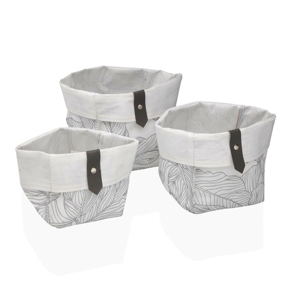 Basket set Versa Palms 14 x 14 x 14 cm