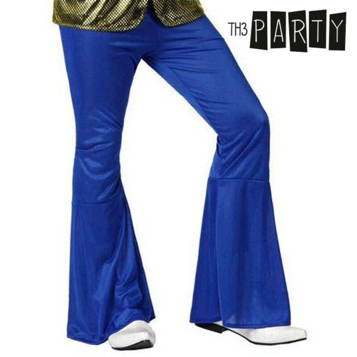 adult trousers disco blue