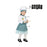 Costume for Babies Female Chef (3 pcs)