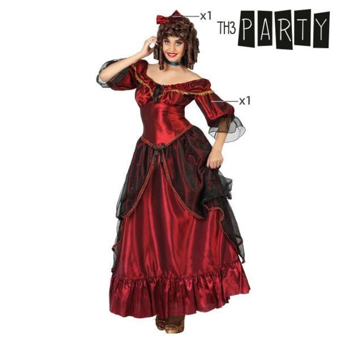 Costume for Adults Red Southern Lady